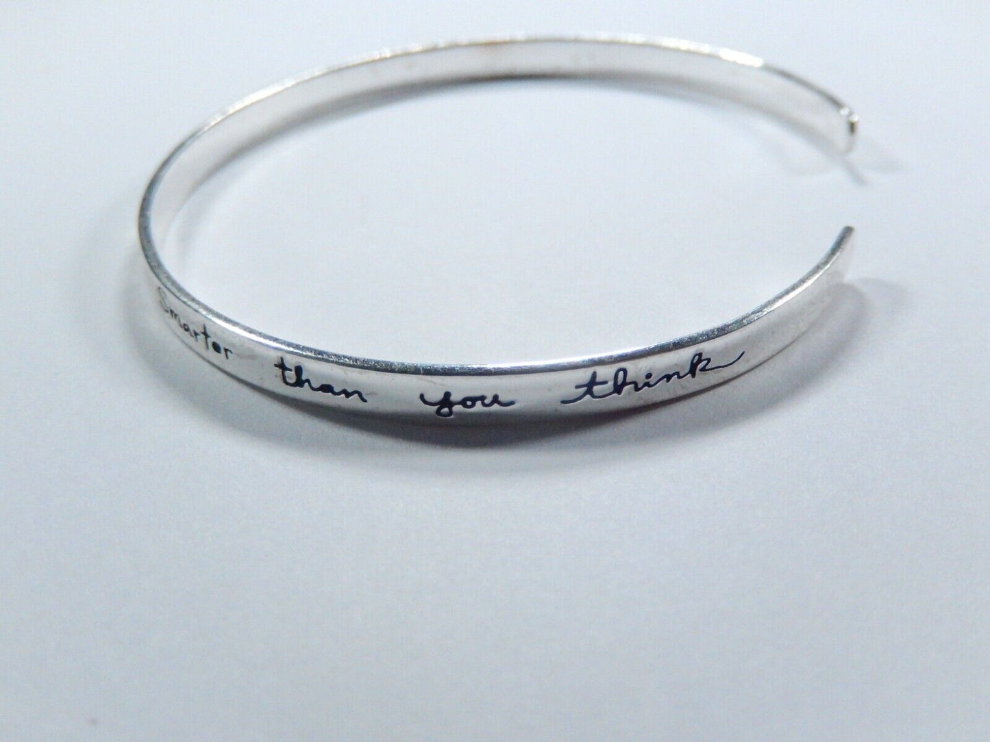 925 Sterling Silver Vintage LATH Friends Cuff Bracelet 7.5"