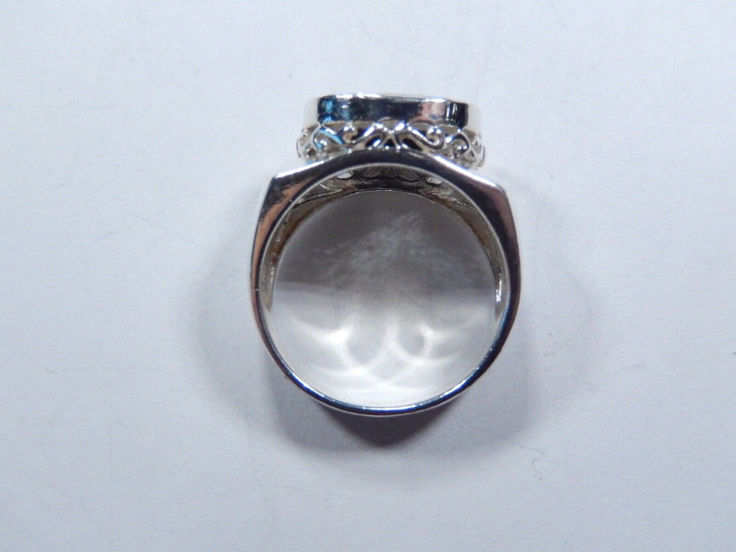*VINTAGE* Men's Sterling Silver Black Onyx Ring Size 9