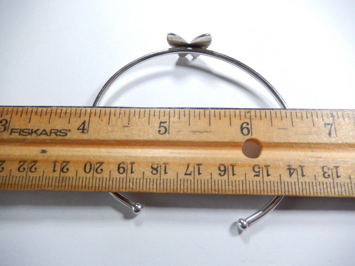 *VINTAGE*  STERLING SILVER BUTTERFLY BRACELET CUFF