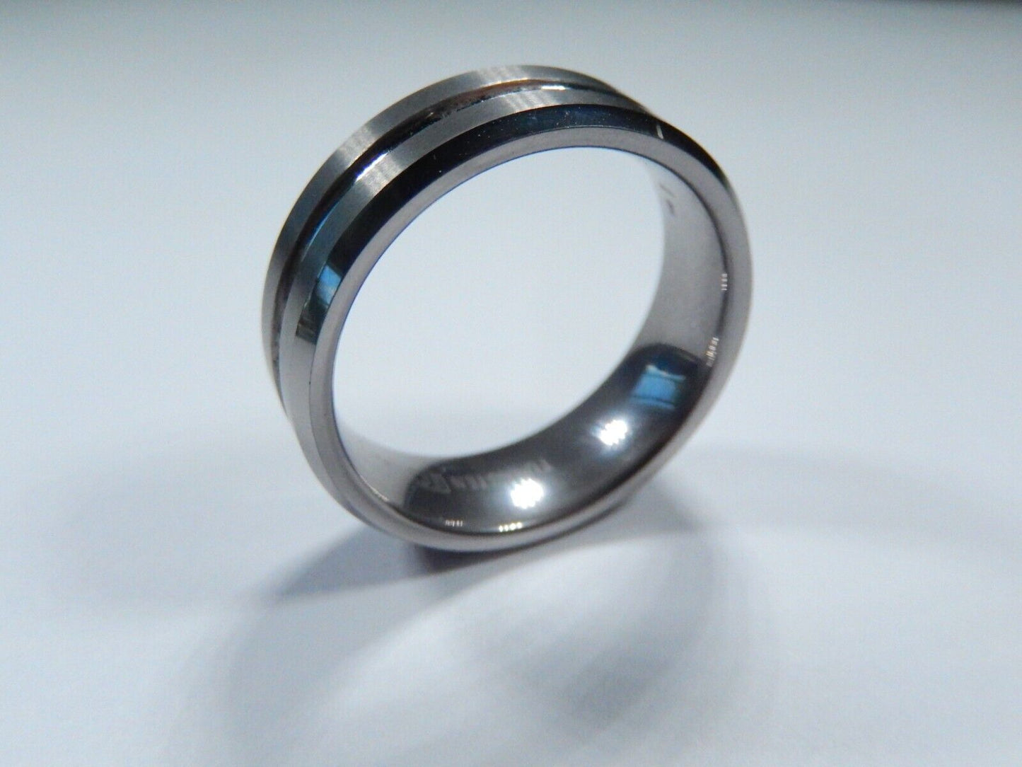 *NEW* 8mm TUNGSTEN CARBIDE Gray Brushed Finish COMFORT FIT WEDDING BAND  SZ 8
