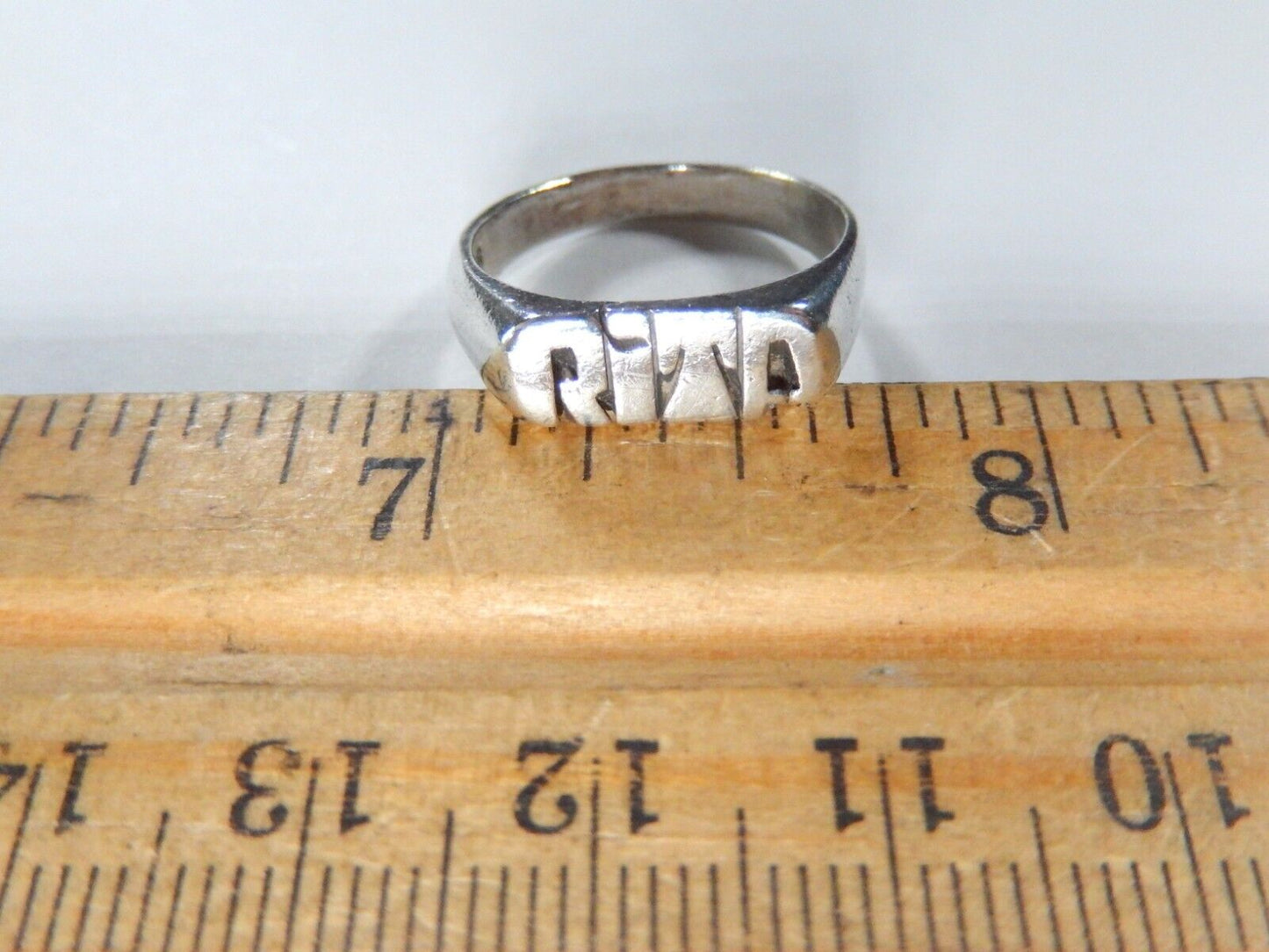 *VINTAGE* Personalized "RITA" Name Ring in Sterling Silver  5.65mm Wide Size 6.5