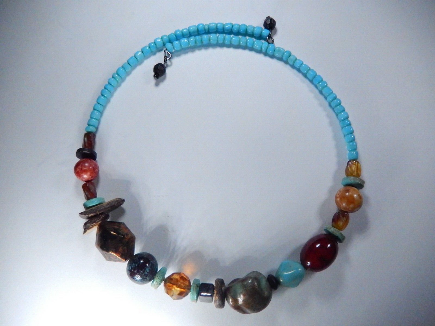 Chokers Necklace Beaded Coil Choker