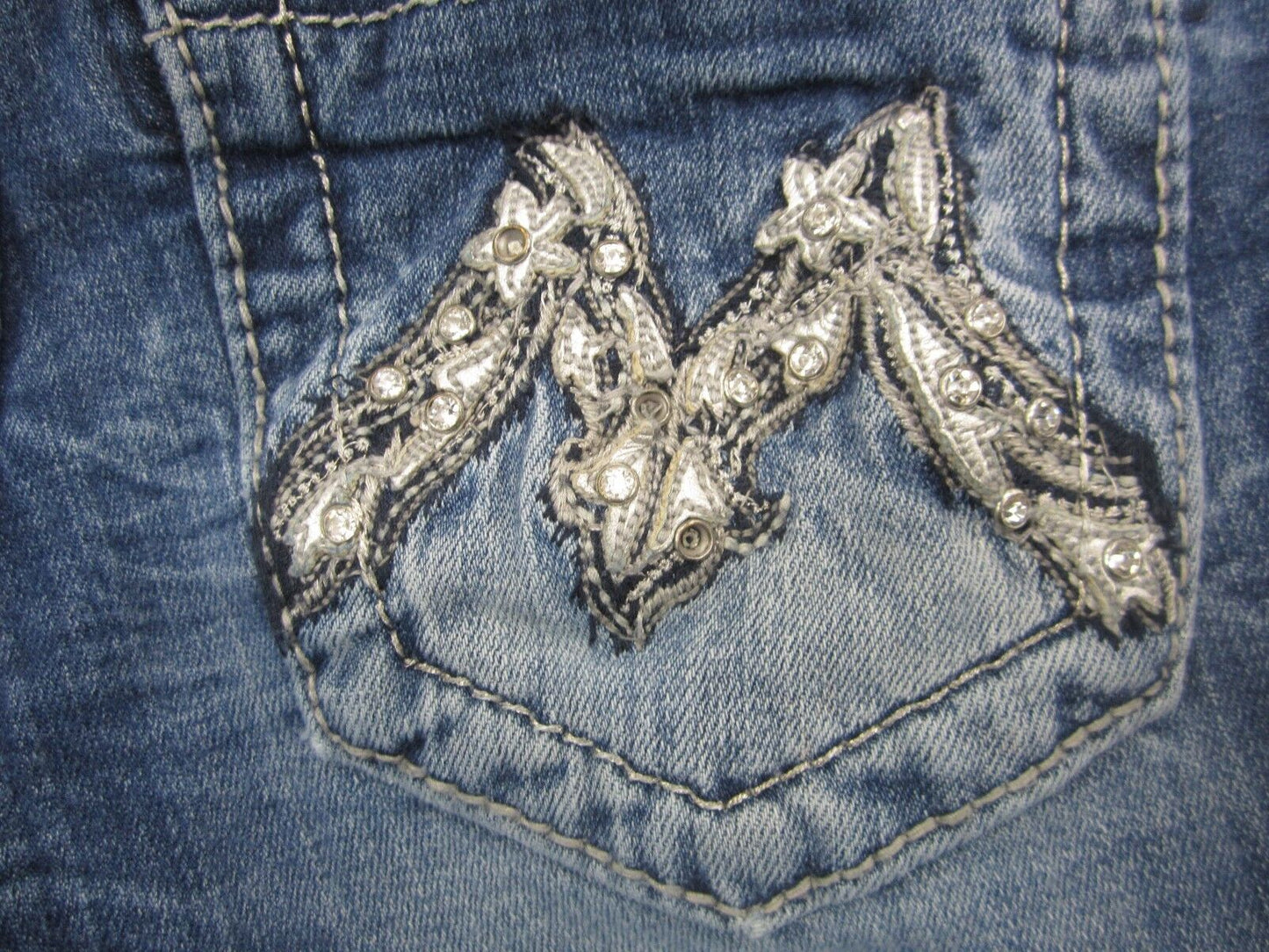 VERY NICE Miss Me Girls Skinny Blue JK1074S Jeans Size 12