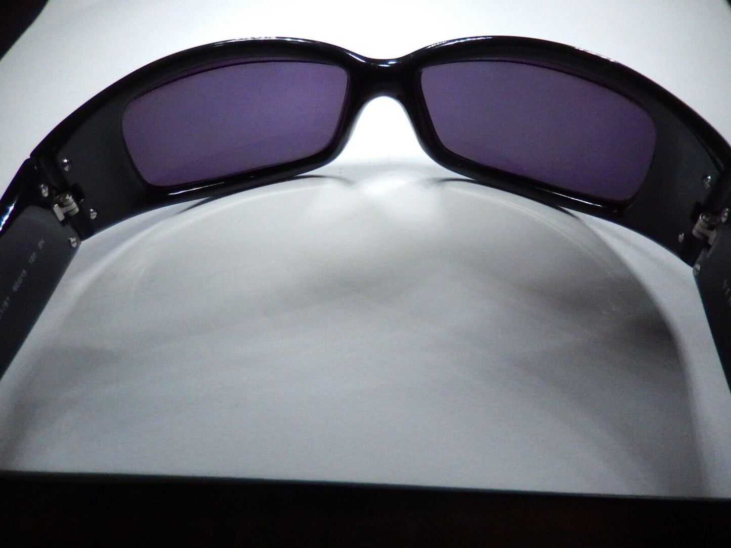 Versace 4044-B Sunglasses Black Silver Coin Medusa Swarovski Crystals With Case