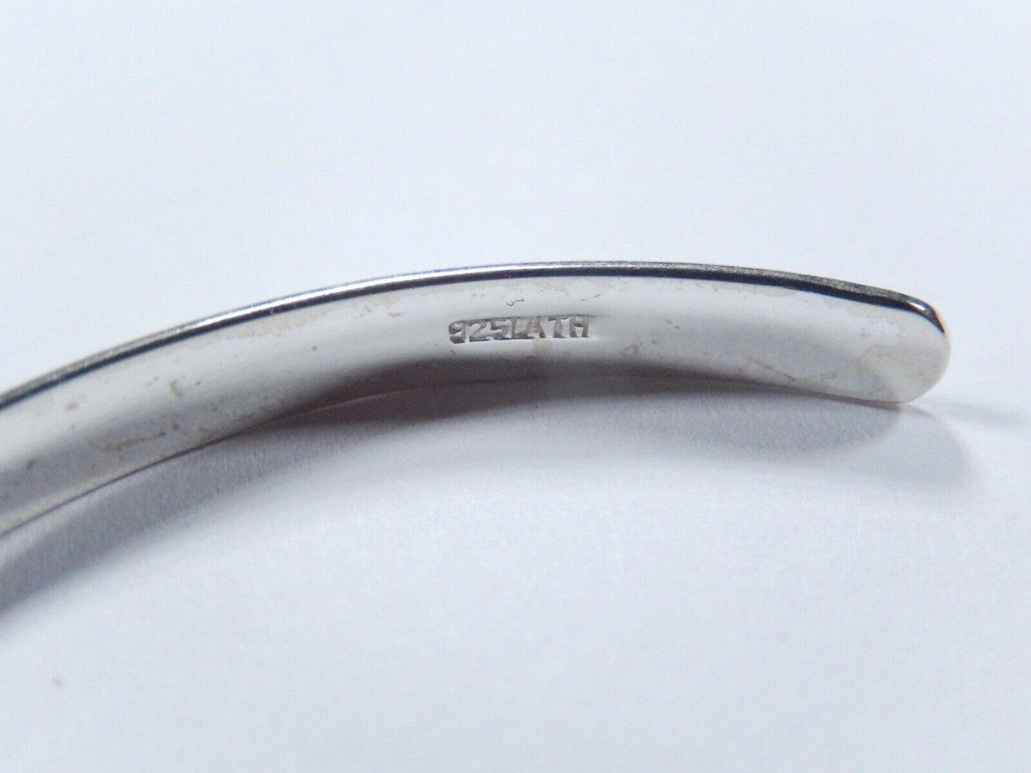 925 Sterling Silver Vintage LATH Friends Cuff Bracelet 7.5"