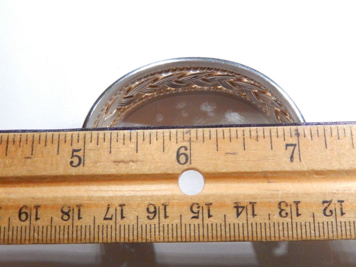 *VINTAGE*  Sterling Silver Wide Large Braided Weave Cuff Bracelet - 48.7 grams