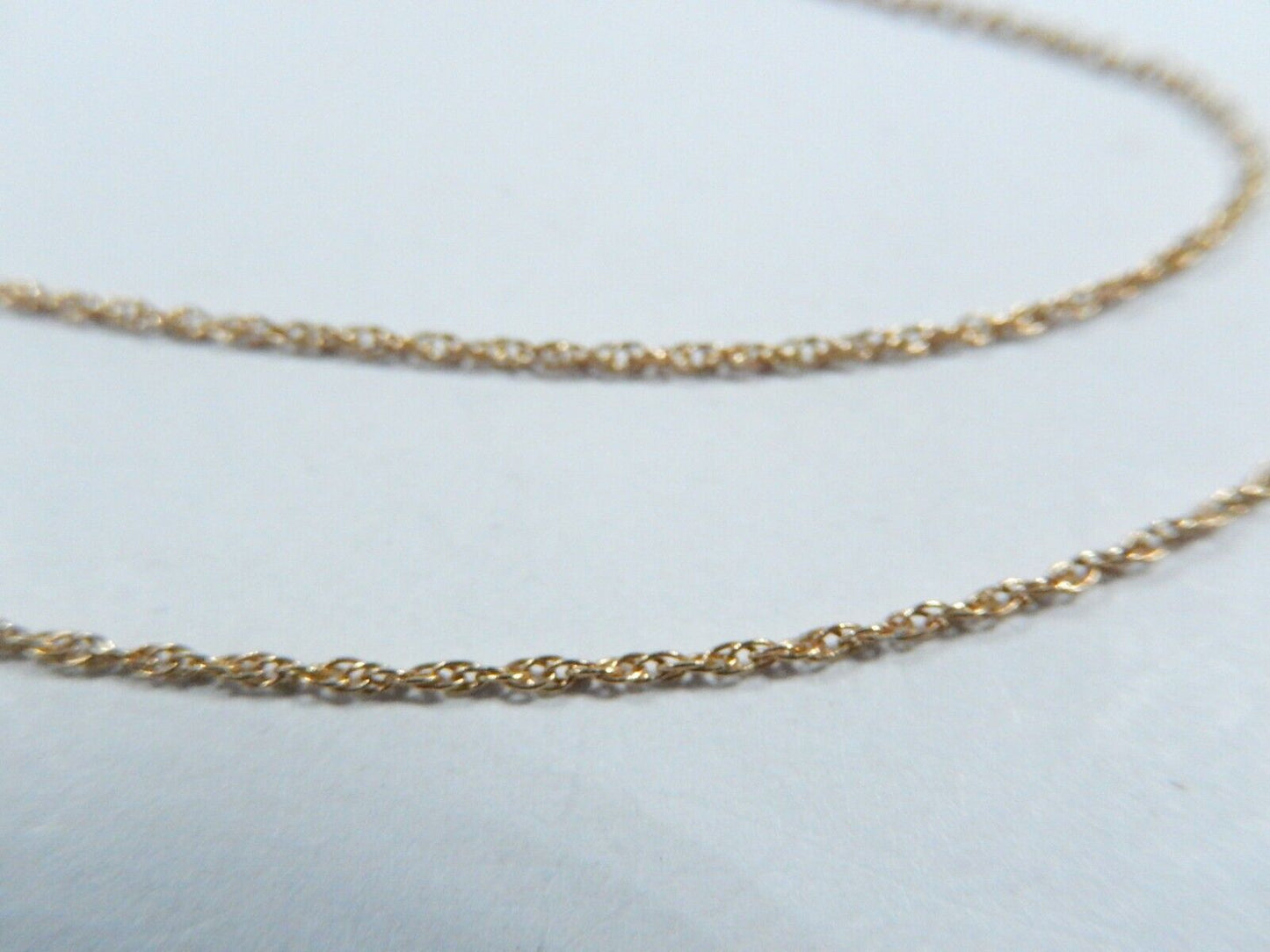 14K YELLOW GOLD JAMES AVERY 1.86 MM  LIGHT ROPE CHAIN NECKLACE 14 INCHES LONG