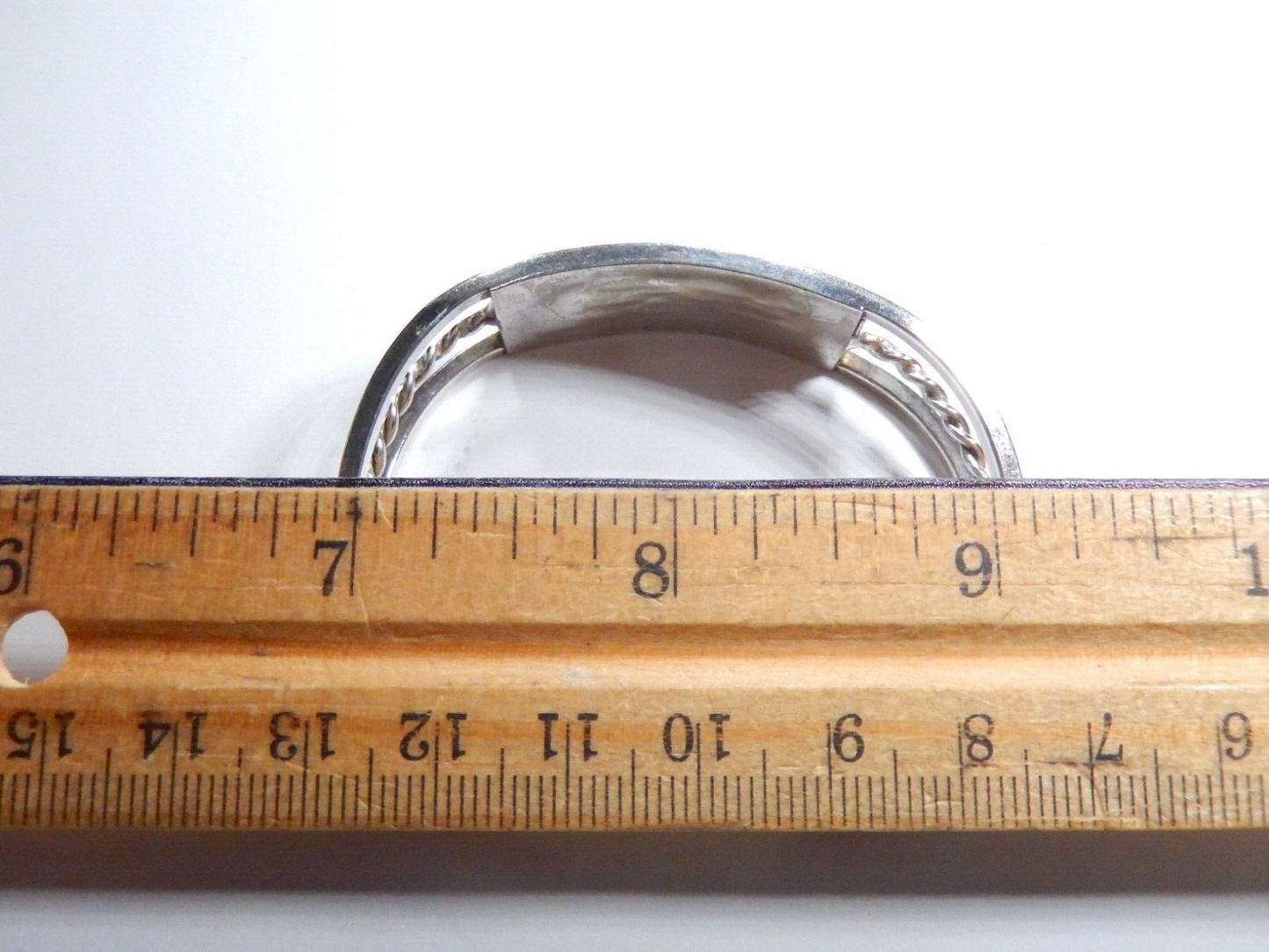 Alpaca Mexico Silver Abalone Inlay Lavender Tulip Blue/Green Cuff Bracelet