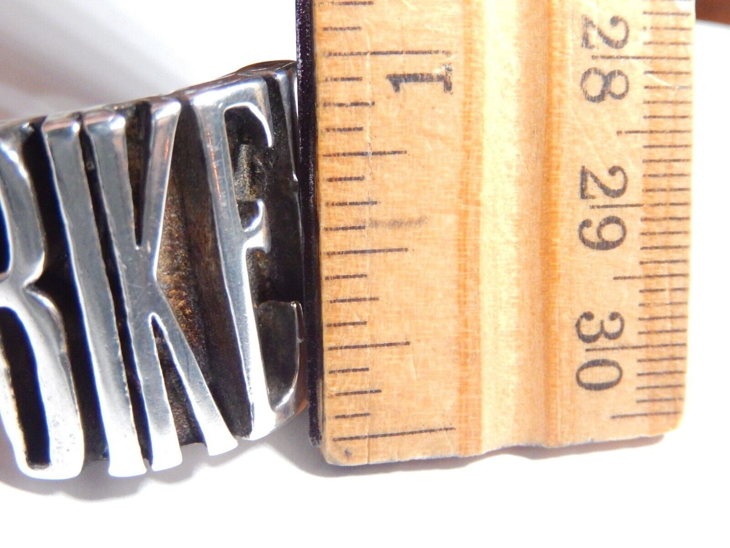 *RARE* G&C 1986 Sterling Silver Men's Biker Motorcycle Large Statement Ring Sz12