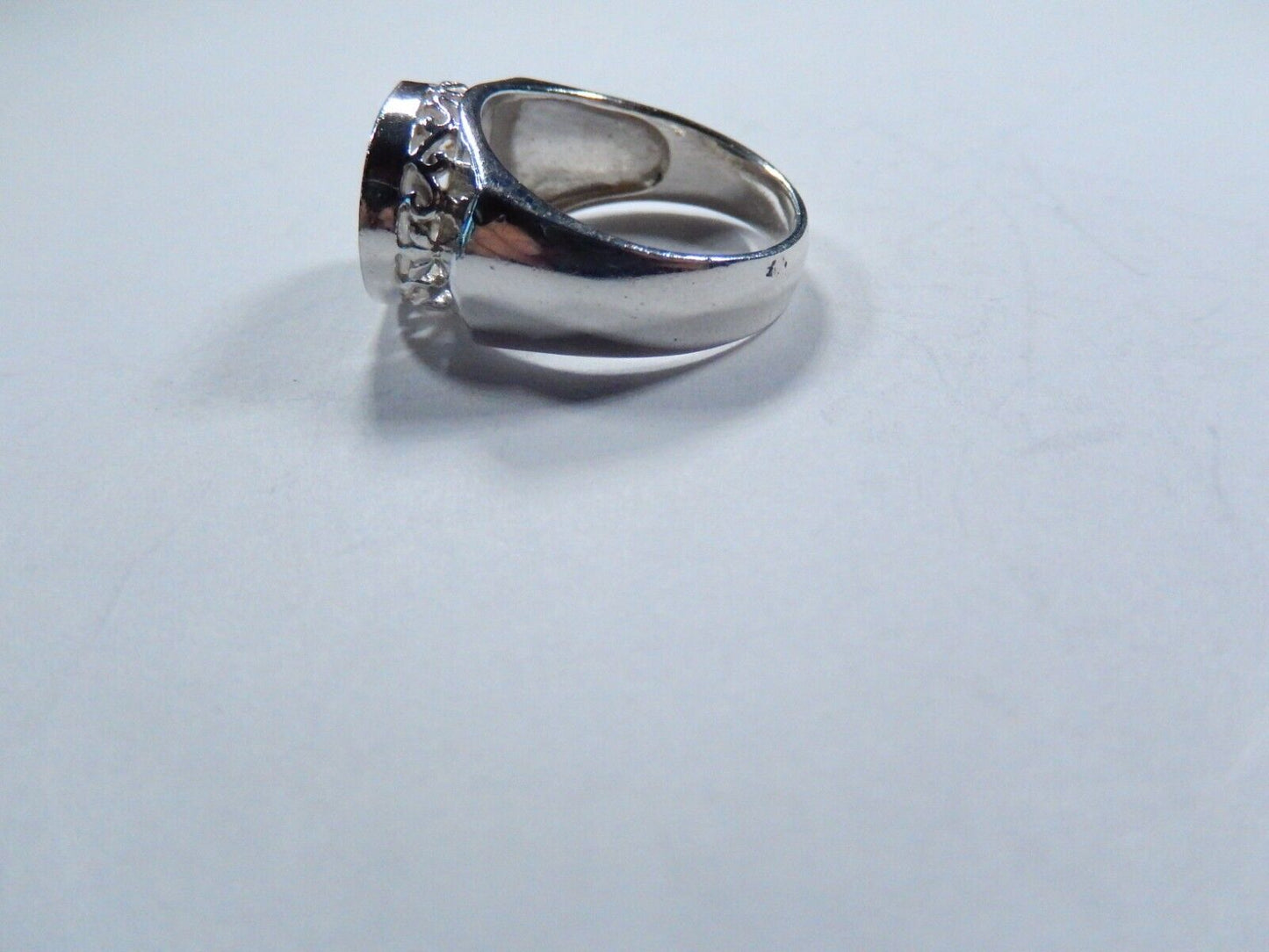 *VINTAGE* Men's Sterling Silver Black Onyx Ring Size 9