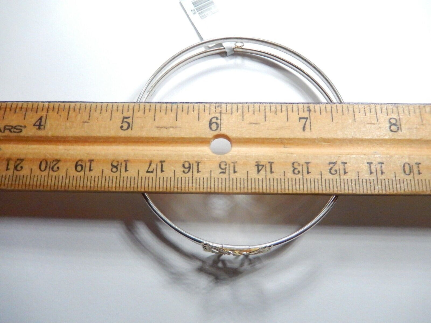 *VINTAGE*DESIGNER 10K Yellow Gold and STERLING SILVER BUTTERFLY BANGLE BRACELET