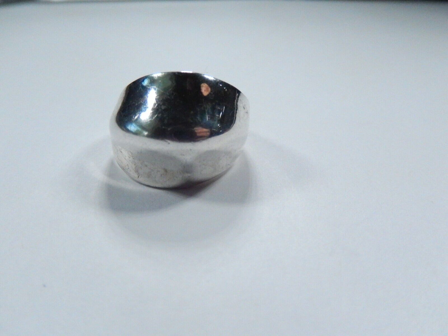*VINTAGE* 925 Sterling Silver Modernist Dome Ring Size 6.75