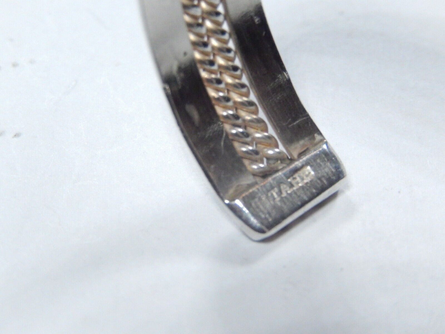 Native American Navajo Tahe Sterling Silver 11.0 mm Wide Cuff - 20.6 Grams