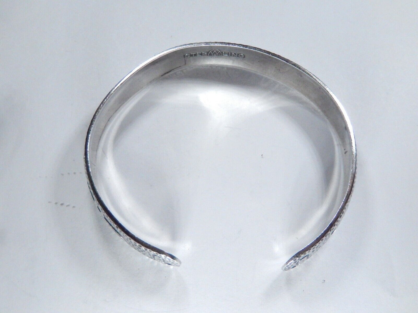 VINTAGE - Sterling Silver Ornate Textured Cuff Bracelet 24.7 grams