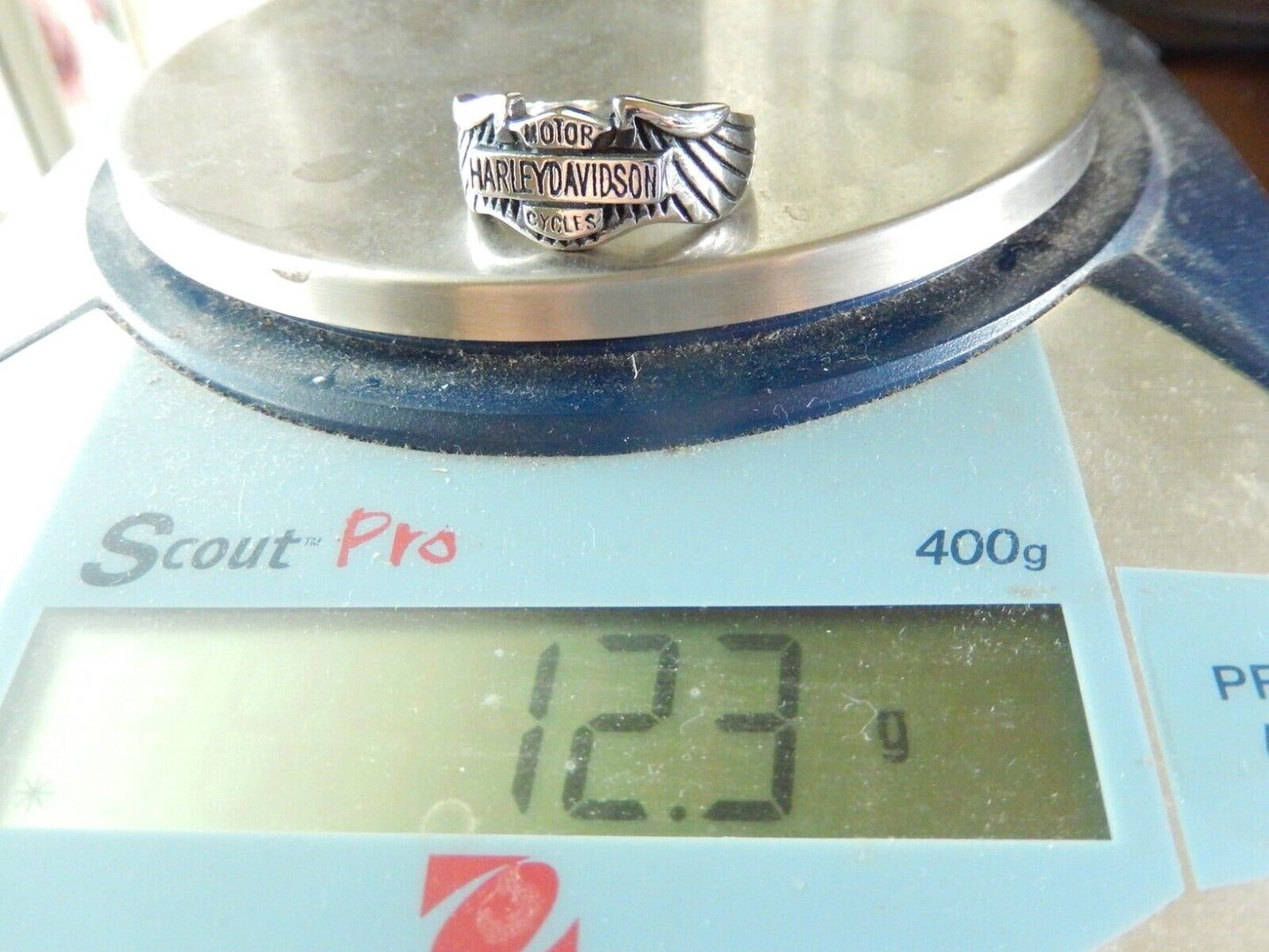 Stainless Steel Biker Ring Size 14.5