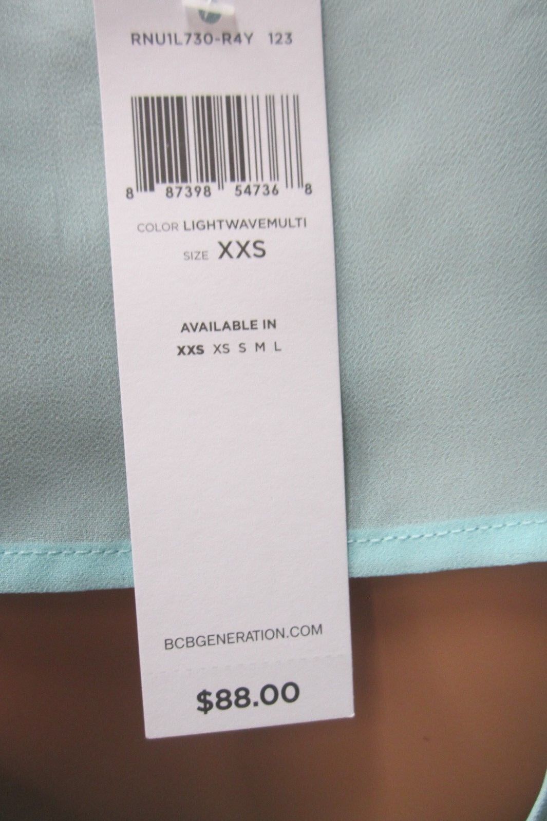 NWT BCBGeneration Women's Semi-Sheer Tunic Top - Open  Back CUTE Size XXS