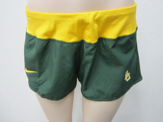 NWT Womens NCAA Baylor University Nike Dri Fit Running Shorts Sz L- MRSP 40.00
