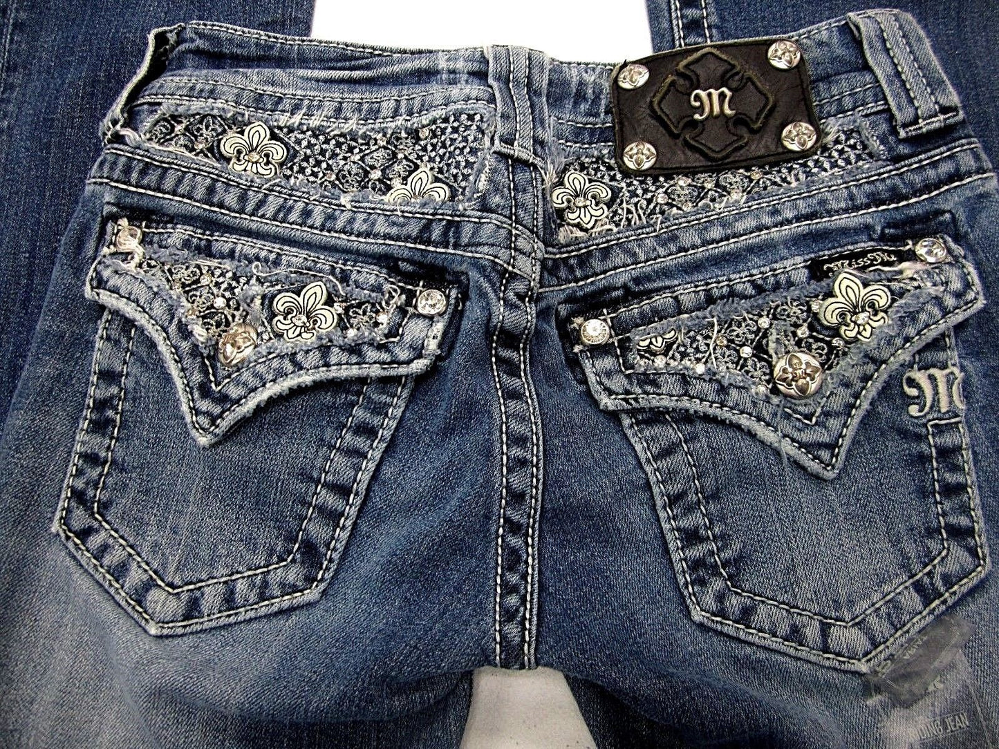 VERY NICE Miss Me Jeans JP5395B Boot Cut Medium Blue Size 25 x 33