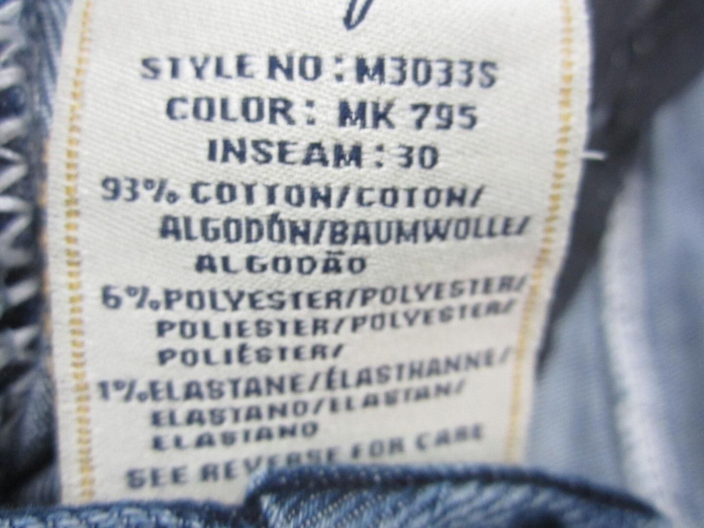 NWT MISS ME Embellished Pockets Skinny Stretch Jeans 24 x 30 Medium Blue M3033S