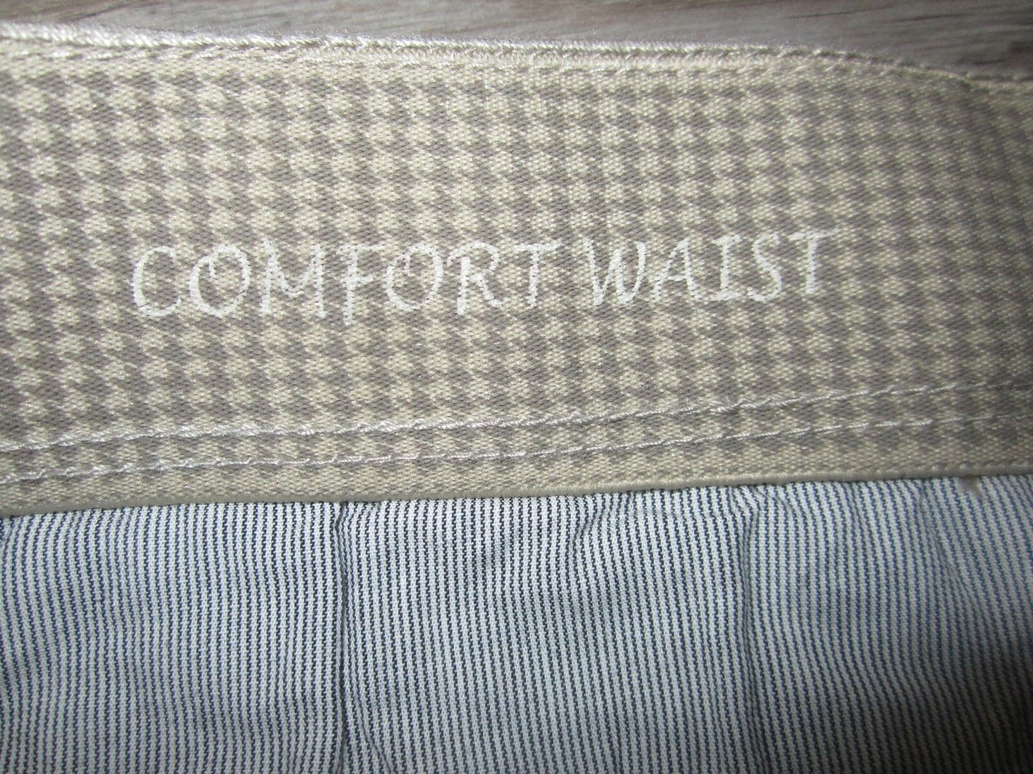 NWT Intro Jonathan Ross Women Khaki Cotton Spandex Stretch Elastic Waist Size 14