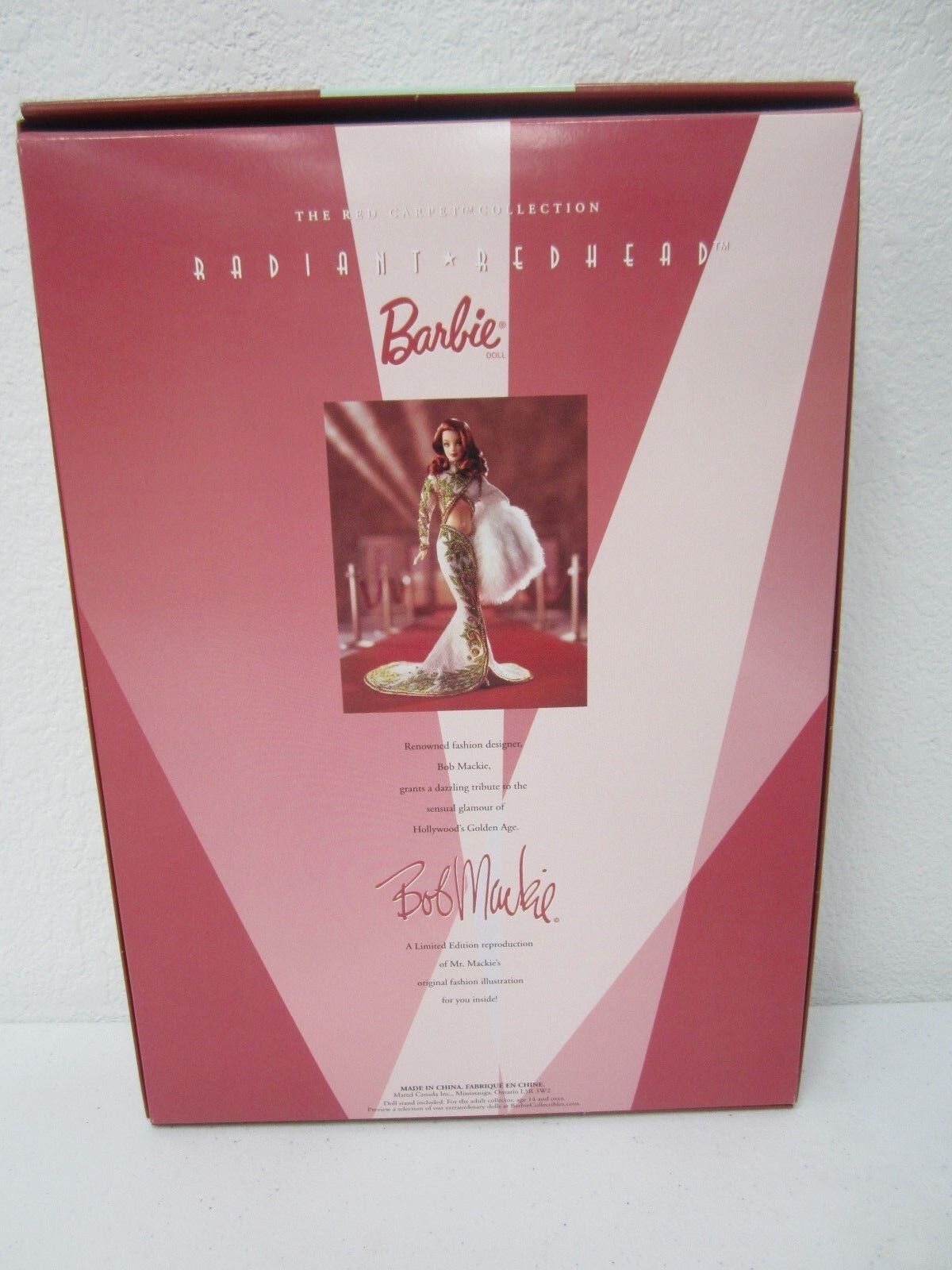 *RARE* Bob Mackie Radiant Redhead Barbie Doll Limited Edition COA  2000 #55501