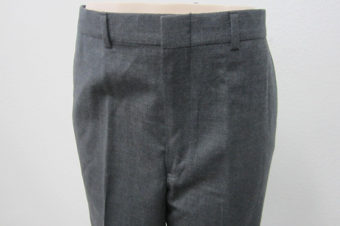 NWT Stanley Blacker  100% Wool Charcoal Trousers  Unfinished Hem Size W36 x L38