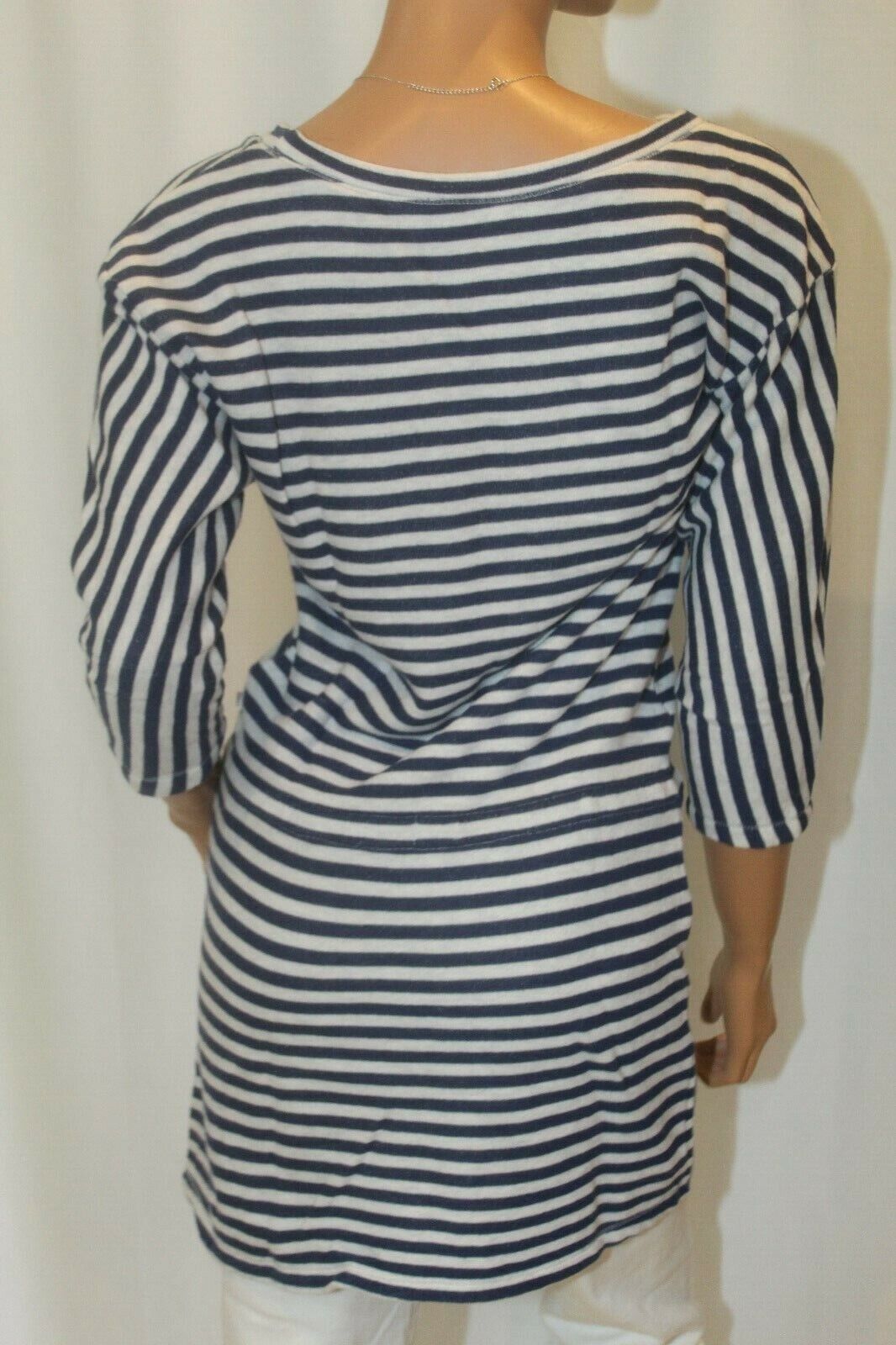 *NEW* Victoria Secret Striped Long Knit Pullover with Drawstring Waist Sz XS