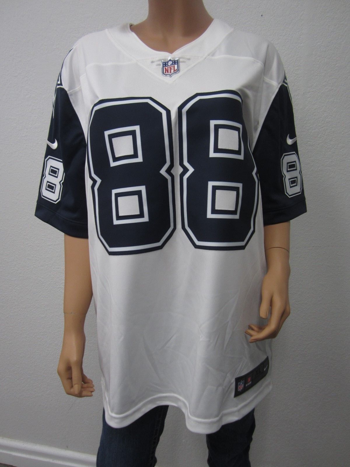 NWT DALLAS COWBOYS BRYANT 88 ADULT NIKE STITCHED WHITE LIMITED JERSEY SIZE XL