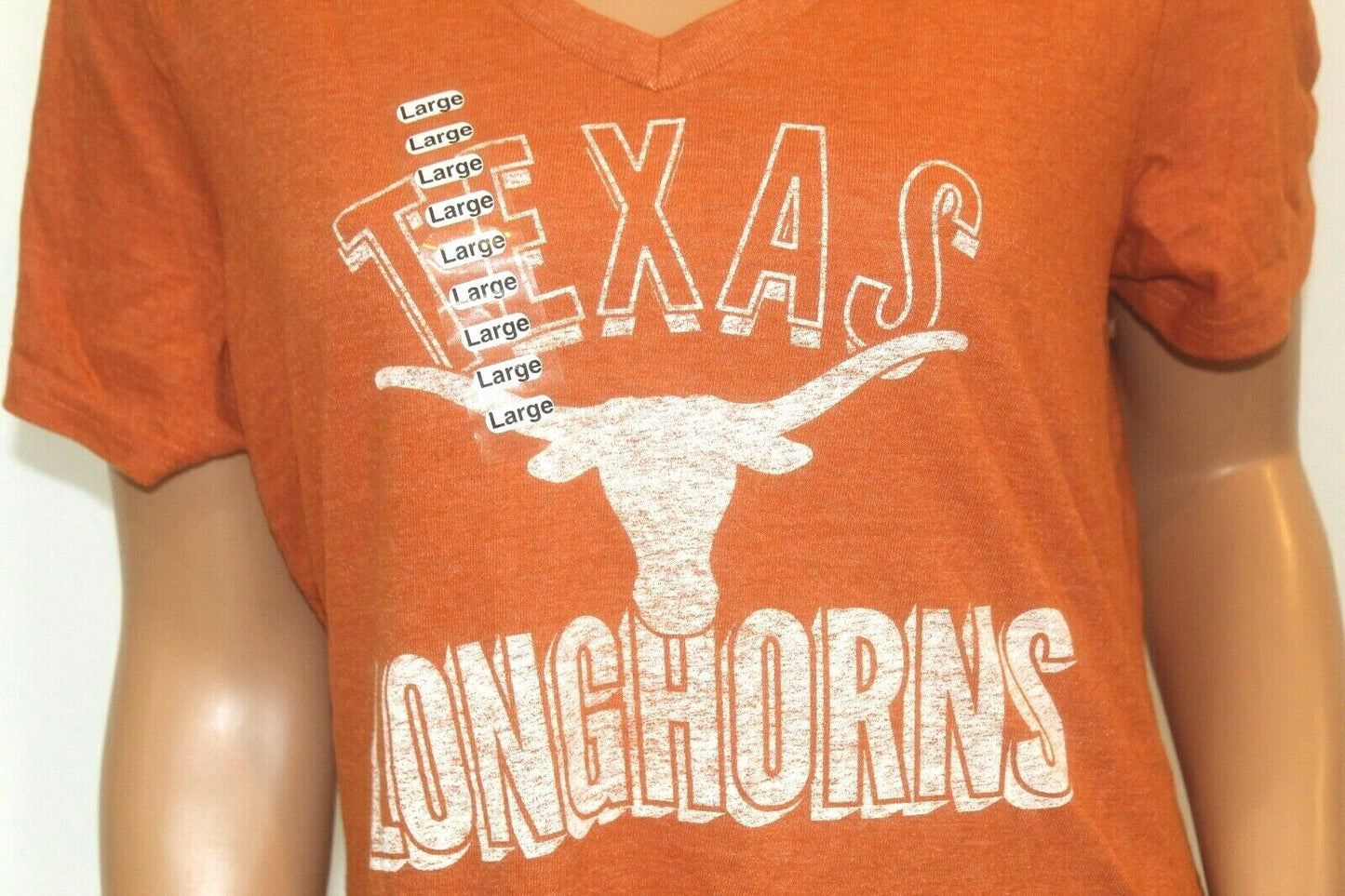 *NWT* Authentic Apparel Men's Univ of Texas Longhorns NCAA Rust Logo T-Shirt LG