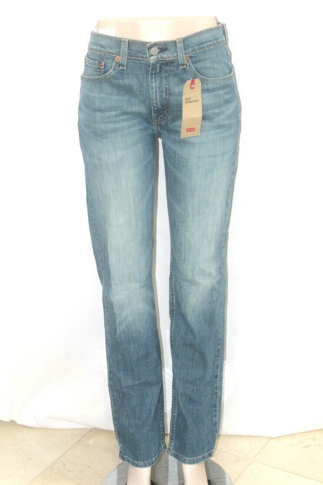 *NWT*  Men’s LEVI'S 514 Straight Reg Fit Stretch Blue Jeans -  Size W30 x L32