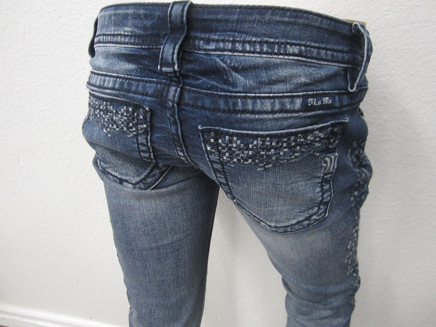 NWT  MISS ME JEANS SIGNATURE ANKLE SKINNY INSEAM 27" JP 7745AK3 Size W26 x L27