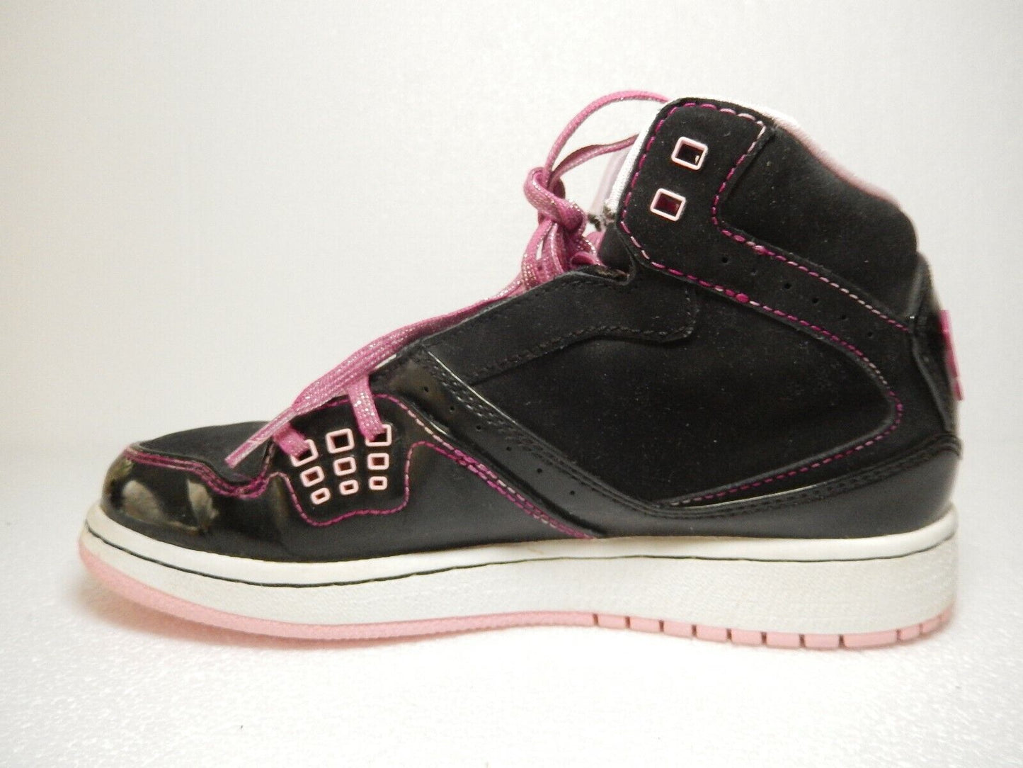 Nike Air Jordan 1 Flight Black White Pink Girls SIZE 3.5Y GS 371389 029