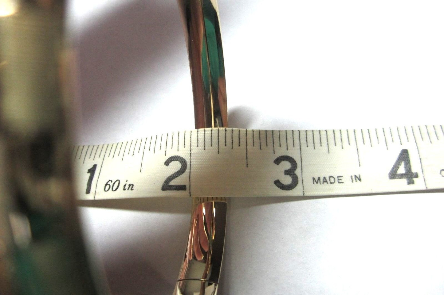 14k Yellow Gold Polished 5/16 Hollow Diamond-cut Fancy Hinged Bangle Bracelet