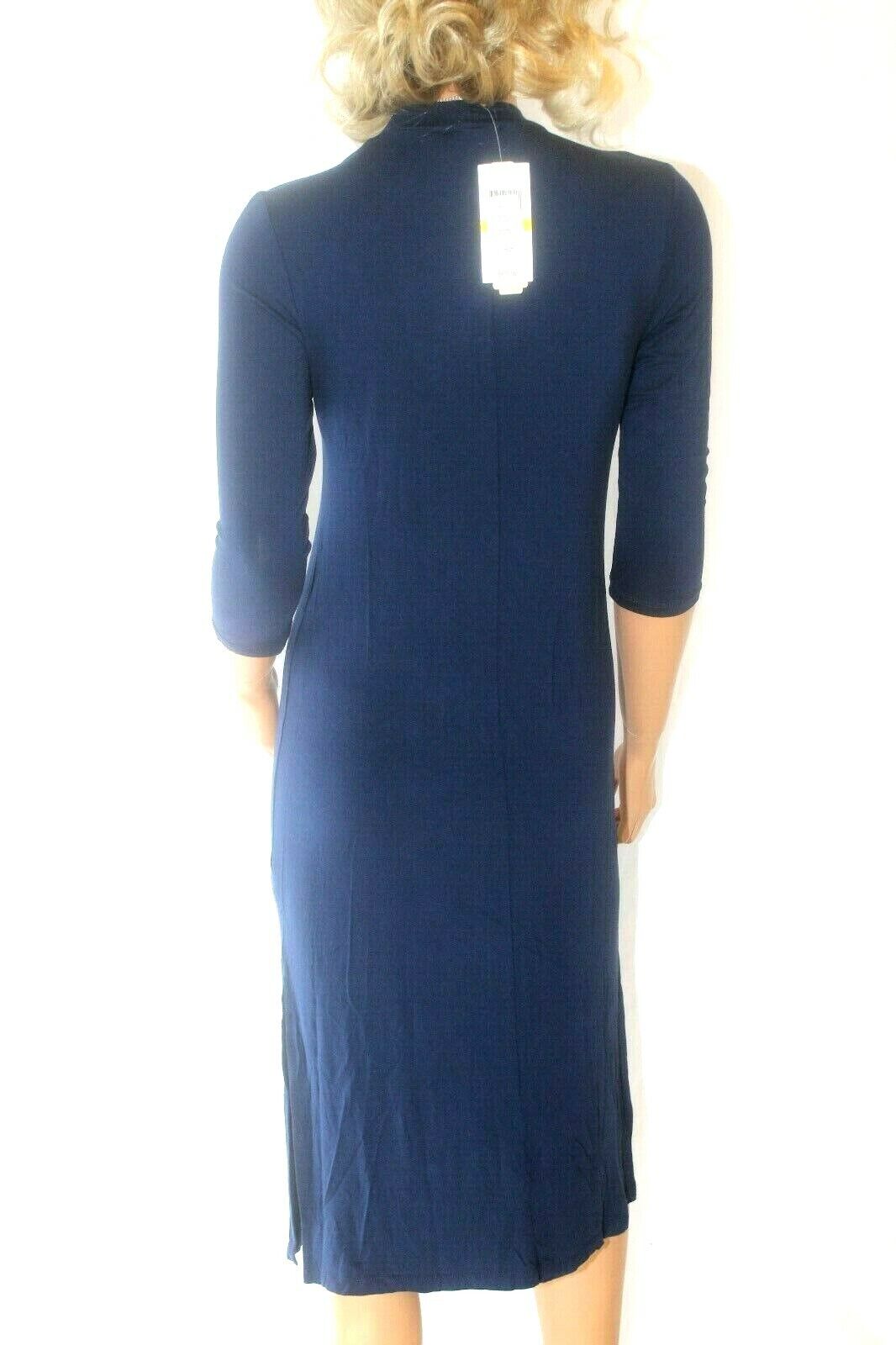 *NWT* $69.00  Gianni Bini Navy 3/4 Sleeve Dress Size Small VERY CLASSY