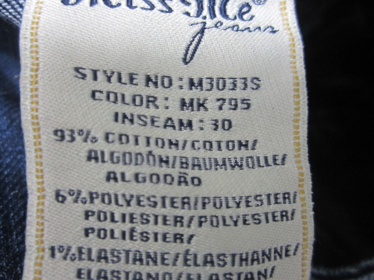 NWT MISS ME Embellished Pockets Skinny Stretch Jeans 27 x 30 Medium Blue M3033S