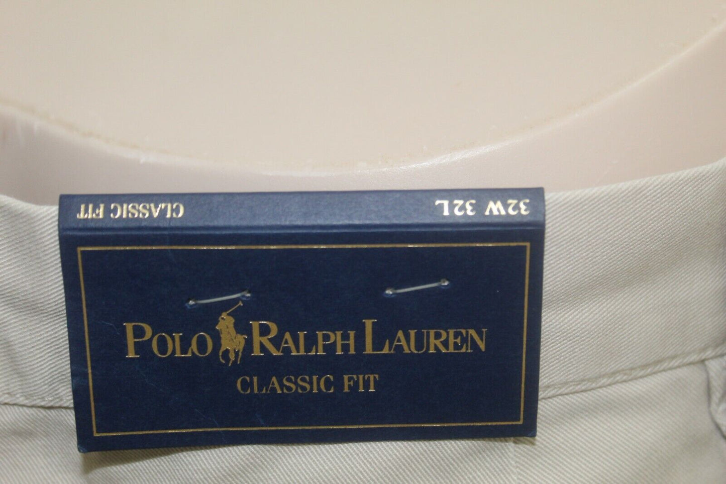 *NWT* Polo Ralph Lauren Mens Solid Classic Fit Khaki Pants Sz W32 x L32