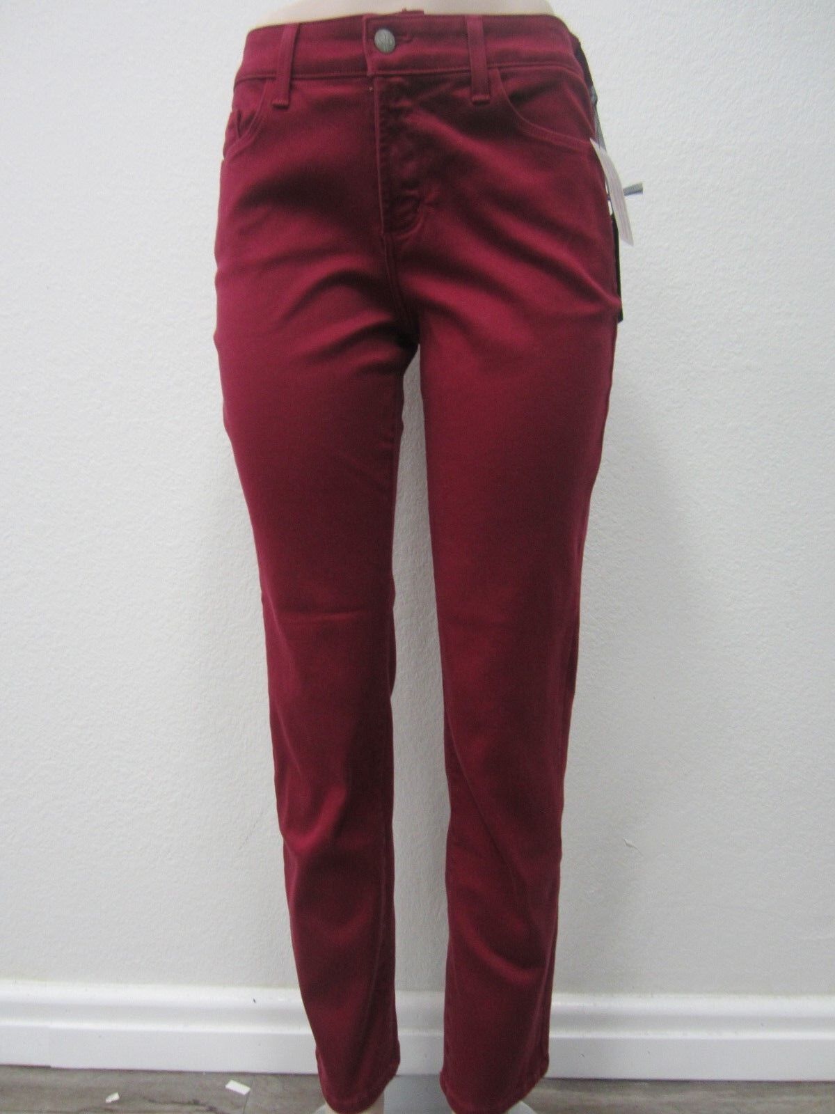 NWT NYDJ Not Your Daughters Jeans Samantha Slim Maroon ponte stretch LEGGINGS 8P