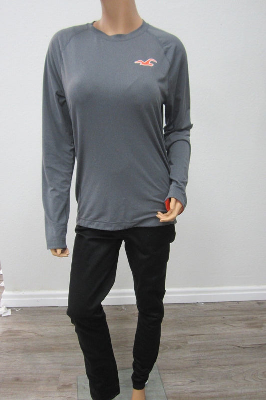 Women's Hollister by Abercrombie Scoop Neck Long Sleeve  Shirt  Size Medium