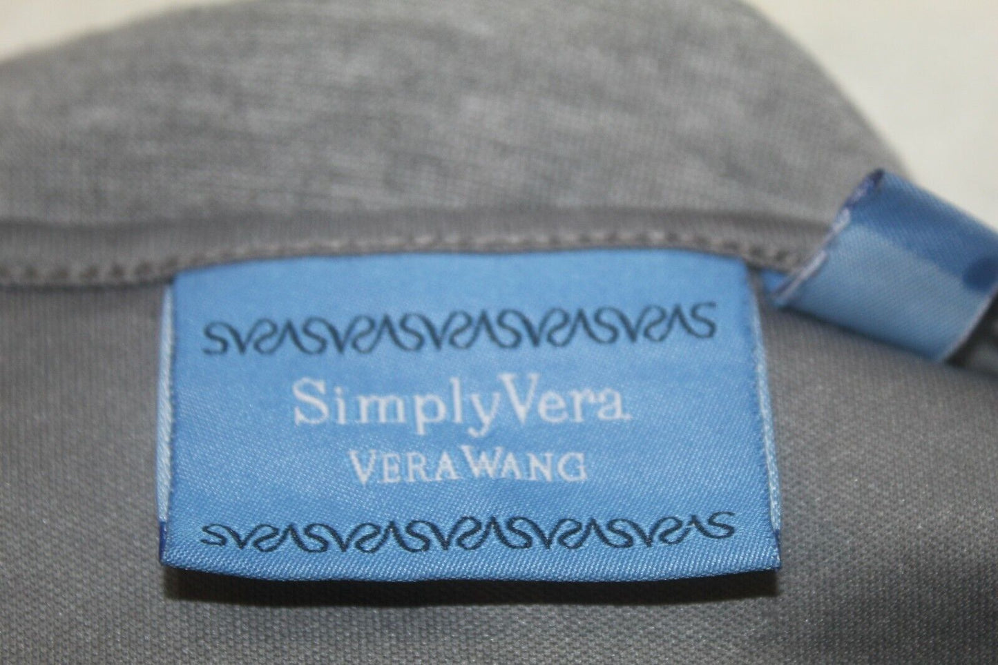 SIMPLY VERA WANG Womens Gray Sleeveless Lined Polyester "CUTE" Dress Sz Med