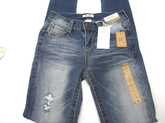 NEW! "Mudd" Sexy Low-Rise Jeans Skinny Leg Destructed Jeans Size 0 x 31