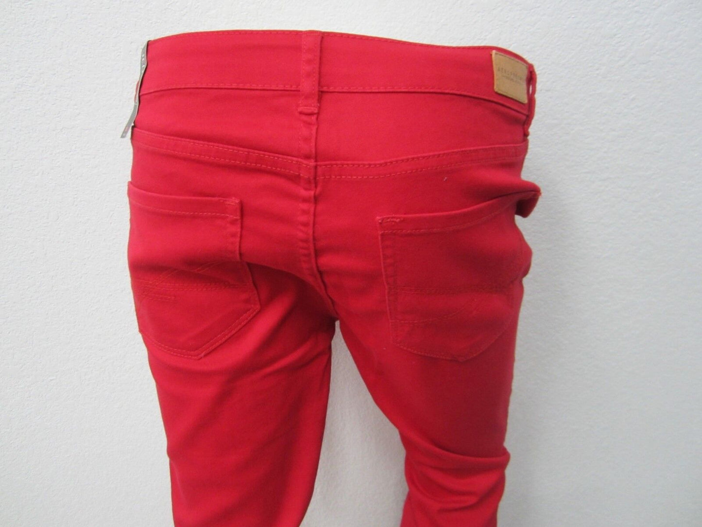 NWT Aeropostale Womens Seriously Stretchy Red Color Wash High-Waisted Jegging 6R