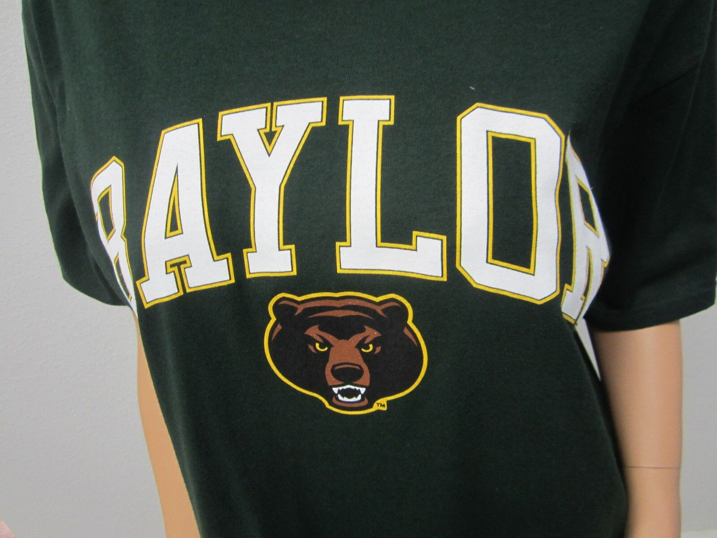 NWT Baylor University J.American Unisex T Shirt Solid Cotton Short Sleeve Sz L