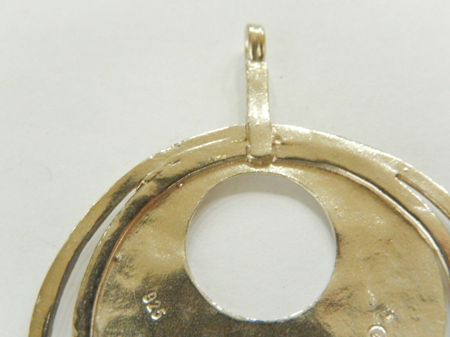 *RETIRED* -  SILPADA Sterling Silver Hammered Graduated Open Circle  Pendant