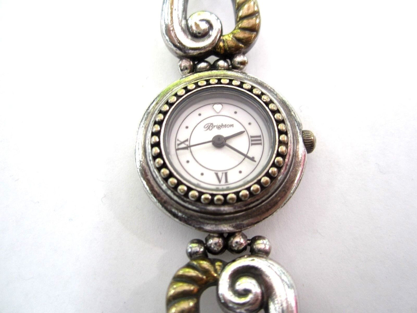 RETIRED Brighton Charleston Watch Two Tone Gold New Battery Toggle 8"
