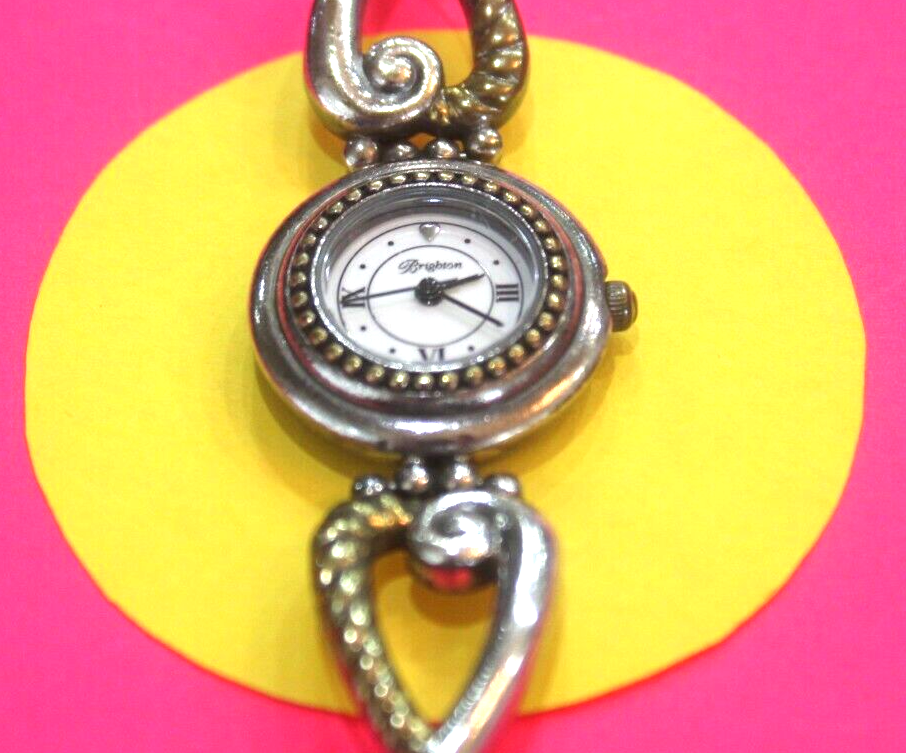 RETIRED Brighton Charleston Watch Two Tone Gold New Battery Toggle 8"