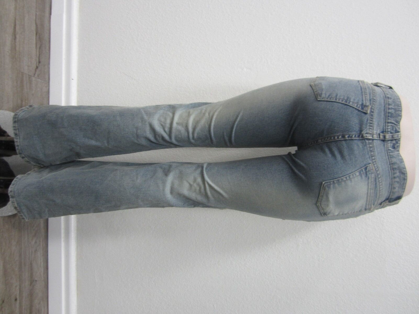 NWOT LUCENT Embellished Beadazzled Light Wash Denim Flare Jeans Sz 15W X 32