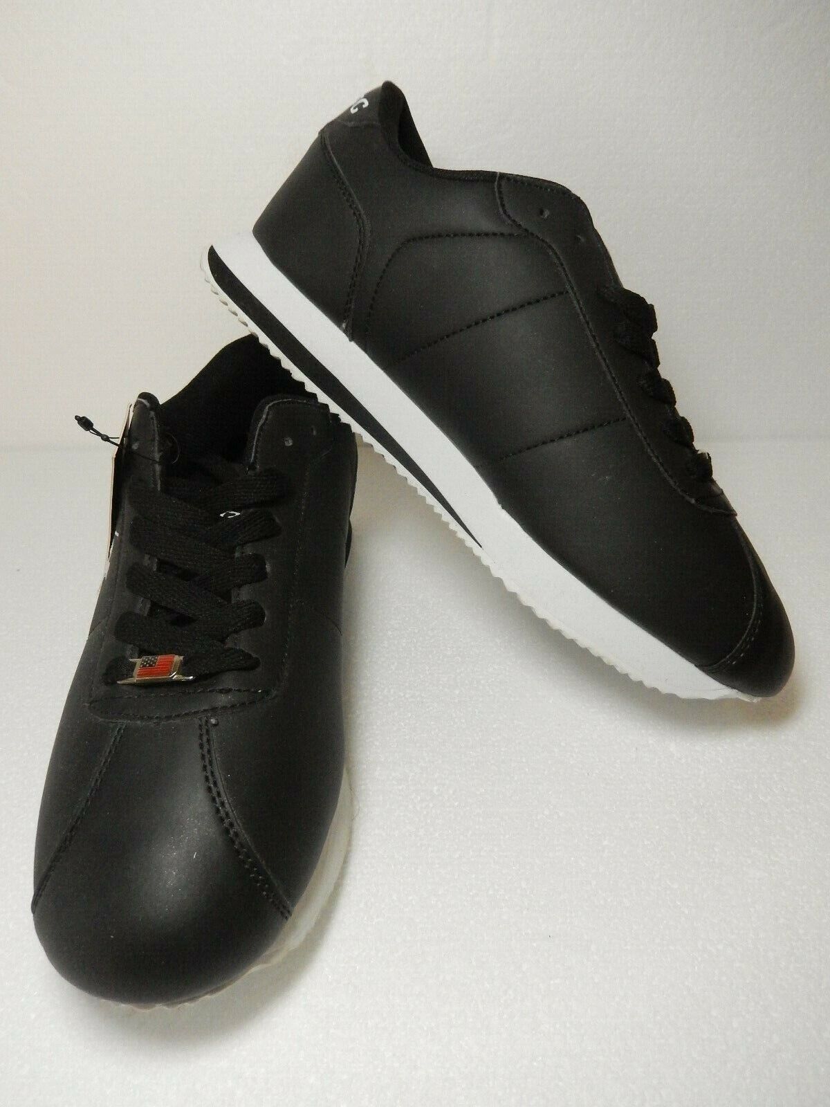 Beverly Hills Polo Club Mens Fashion Sneakers Leather Casual Walking Shoes 7.5D