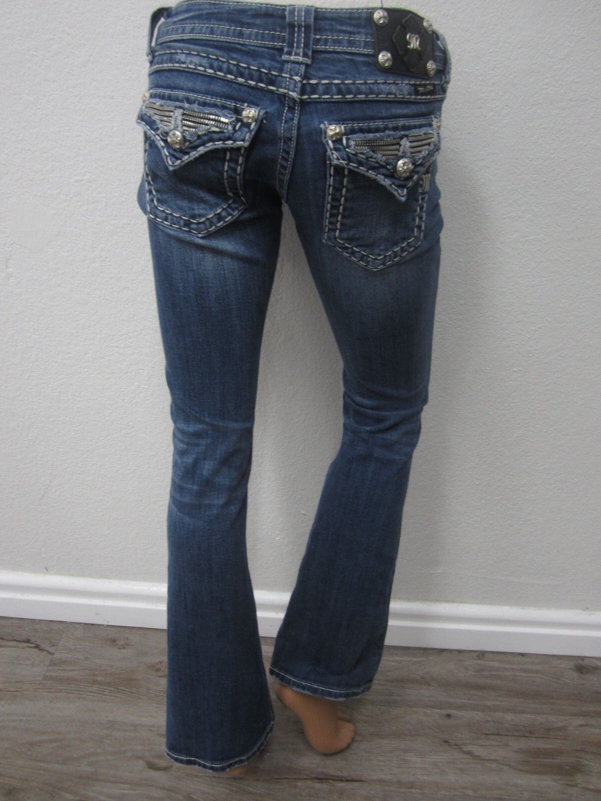 MINT Miss Me Boot Womens Zipper Teeth Pockets Thick Stitch JE5189B4R  Size 26x31