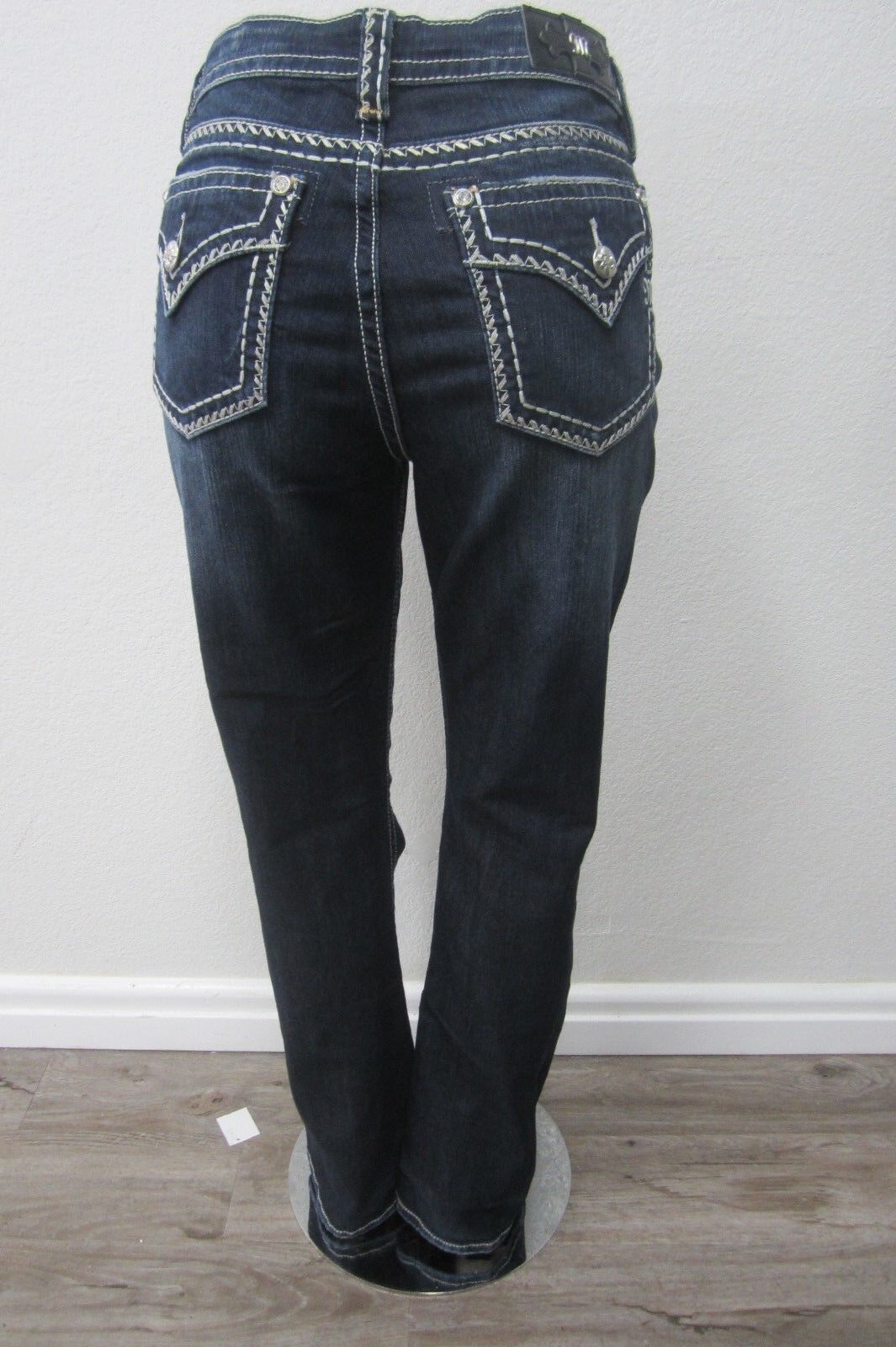 NWT Miss Me Thick-Stitch Mid-Rise Curvy Bootcut Jeans D5014VB291 Size W 28" L34
