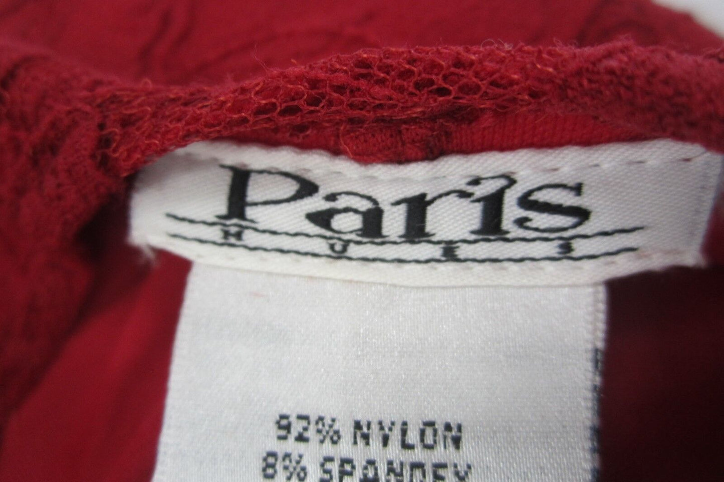 NWT Gorgeous Paris Hues Red Lace Dress Sz Small